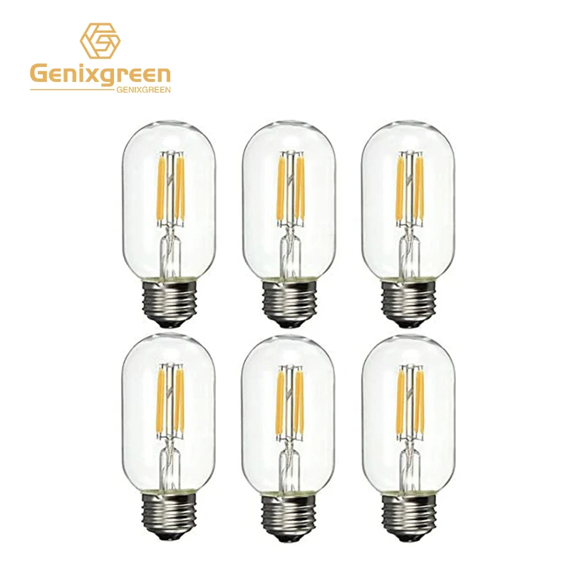 Vintage Filament Led Light Bulb E27 4W T45 Dimmable Tubular Edison Bulbs 6000K 2700K Lamps Bombillas Led Bulb