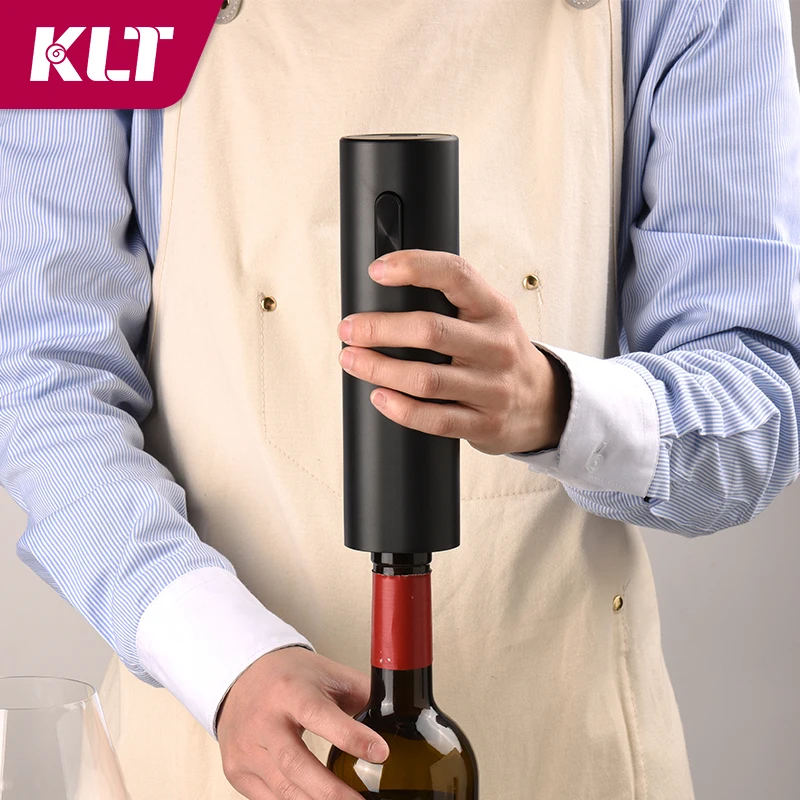 New Developed Oval Shape Battery Operated Cork Screw Electric Wine Bottle Opener