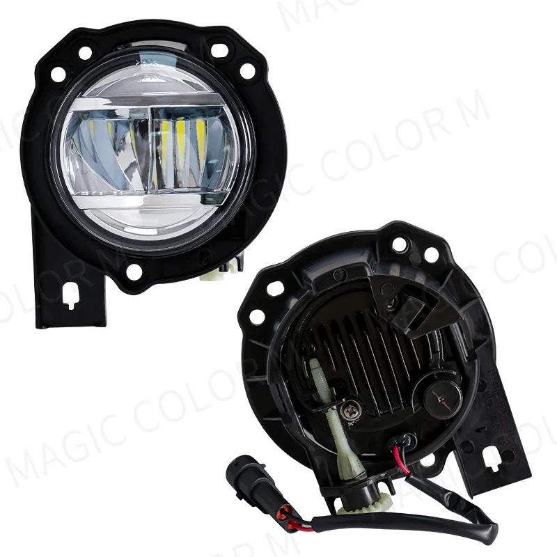Led Fog Lamps Daytime Running Light DRL For Toyota Raize 2020 2021 2022 Driving Daylight Halogen White Yellow Car Accessories