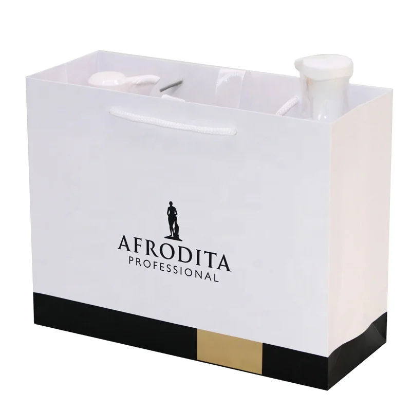 Business Simple Tote Clothing Full Color Gift Bag Packaging Bag Birthday Accessories Private Label Large Paper Bag