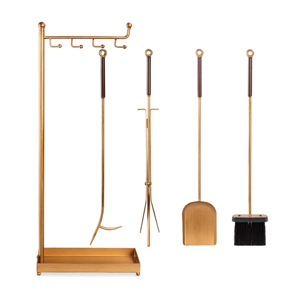 5 шт Набор отверток современный золотой набор инструментов для камина для портал для камина Декор