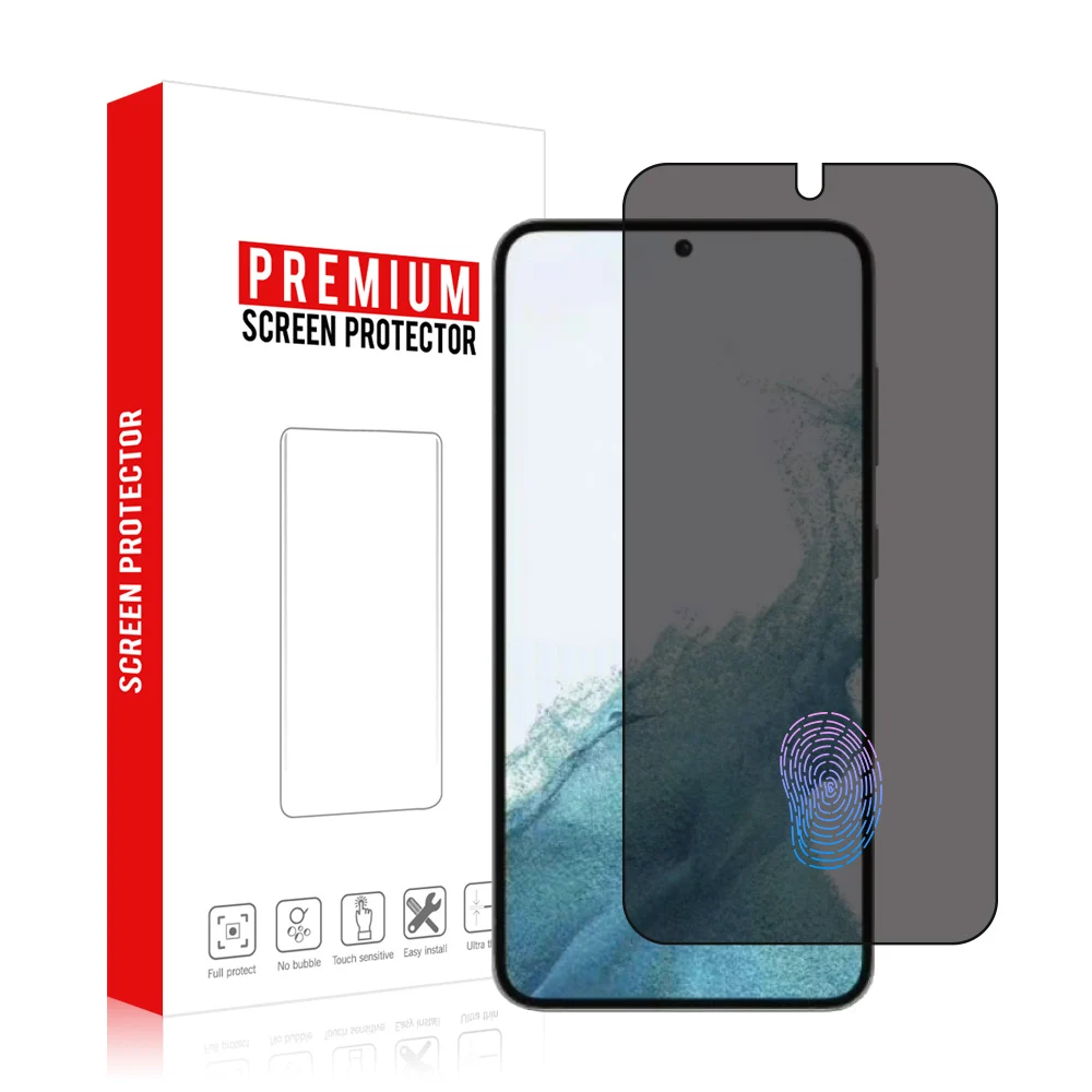 HD Clarity Privacy TPU Screen Protector for Samsung Galaxy S23/ S23+/ S23 Ultra Screen Guard Bubbles Free Fingerprint ID Unlock