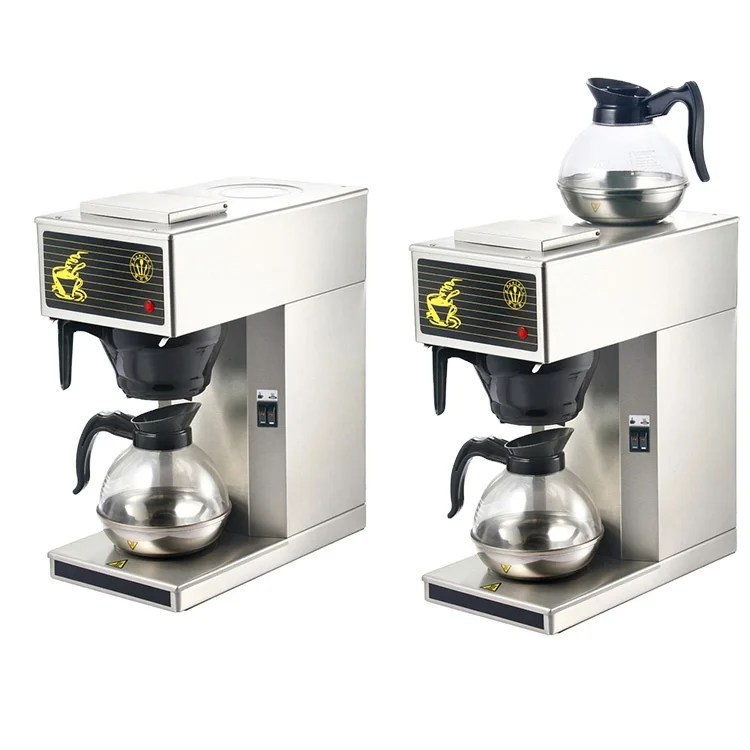 Коммерческая кофе-машина из нержавеющей стали Турецкая Арабская электрическая с одной головкой и термостатом Офисная капельная