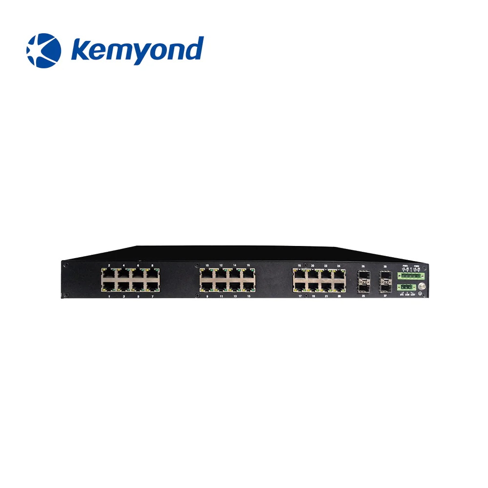 Финальная-распродажа стойка для крепления к L2 управляемый промышленный Ethernet коммутатор 4 порта SFP 24 портов сетевой