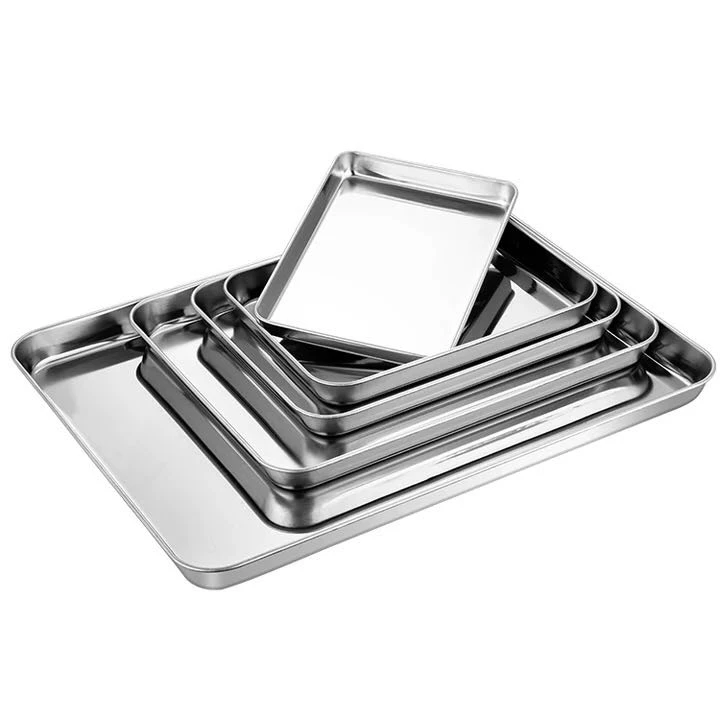 All-around Communion ware set stainless steel tray and disk silver