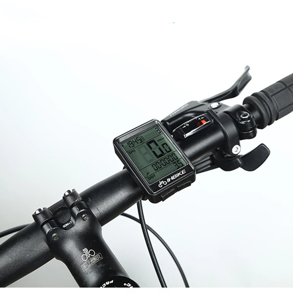 LED Digital Wireless Bike Speedometer Backlight  2.1in Waterproof Mountain Road Bicycle Computer Stopwatch