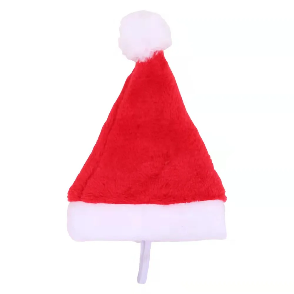 NICE 3D RED FELT GENTLEMAN HAT CHRISTMAS TREE TOP DECORATION