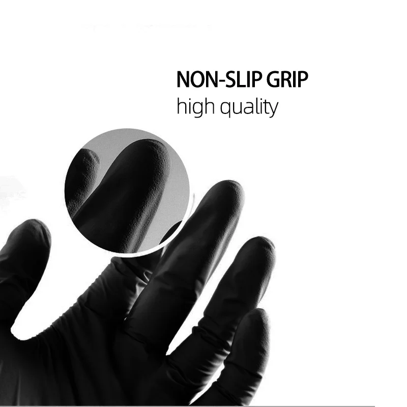 Auto detailing automobile industrial shop 100% nitrile garage car repair use chemical proof gloves