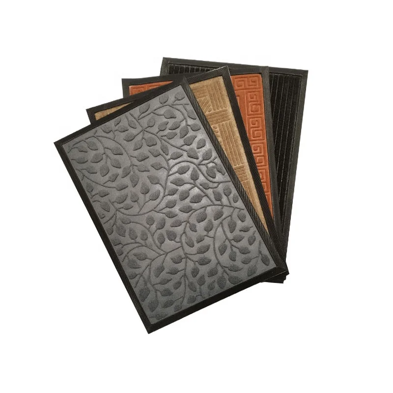 Wholesale mat Custom Anti Skid Rubber Waterproof Door Mat For Outdoor Indoor Floor rubber mat supplier