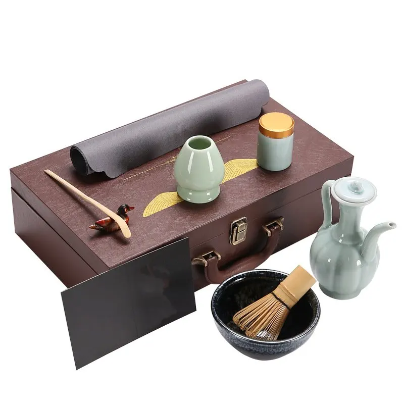 Factory Direct Sale High quality Matcha Whisk Set Matcha Tea Ceremony Set Matcha Making Tools