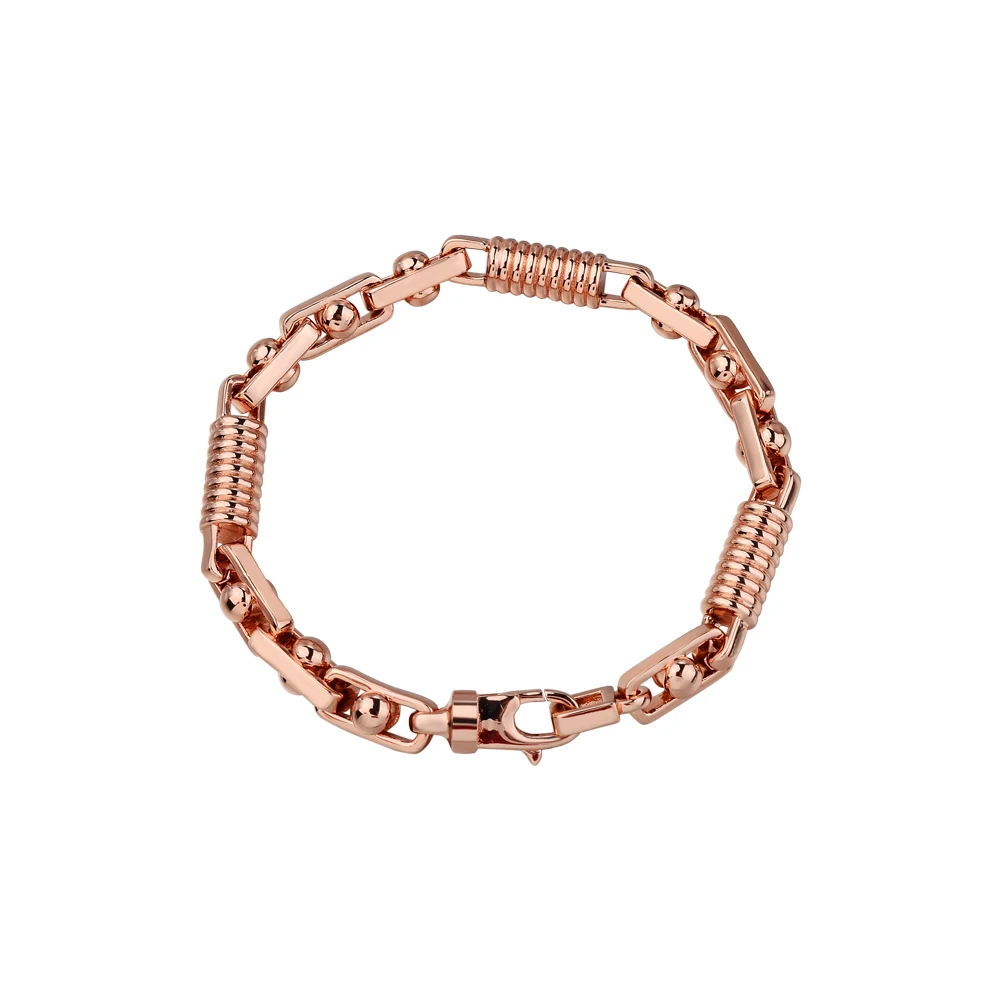 Luxury Mens Mixed Silver Brass Gold Metal Cool Anti Tarnish 18K Saudi Gold 10K Pvd Puerto Chain Bracelets