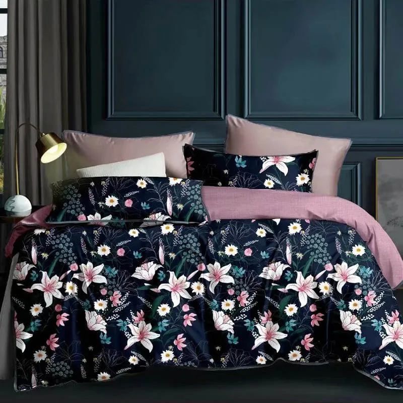 Brillmax luxury king size wholesale 100% cotton duvet cover bed sheet bedsheet bedding set