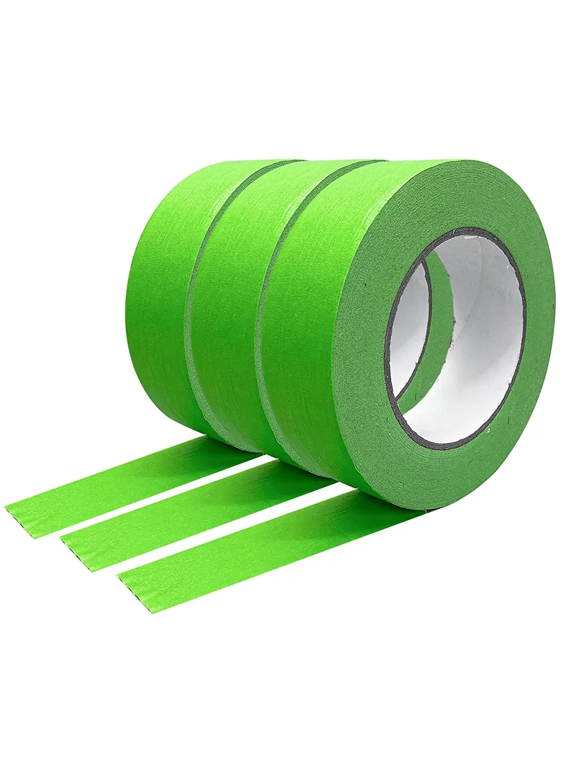 Heat 14 Days Custom green Outdoor Paint UV Resistant Easy Removal Masking Paper Tape