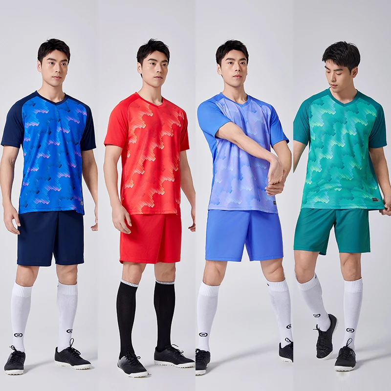 Bluk Wholesale Print Soccer Wear Jersey Set Custom Soccer Jersey Football Training Uniform Sweat Wear For Sport