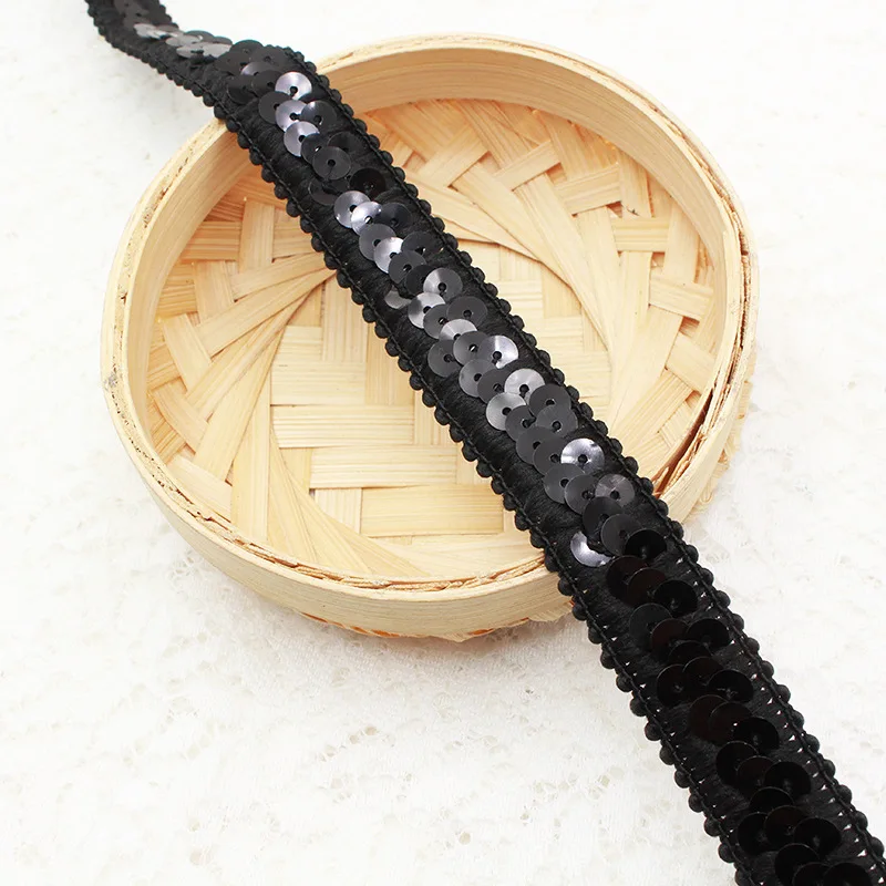 Crafts Flat Sequin Strip Trim on Strings for Crafts, Fringe, and Sewing braid trims