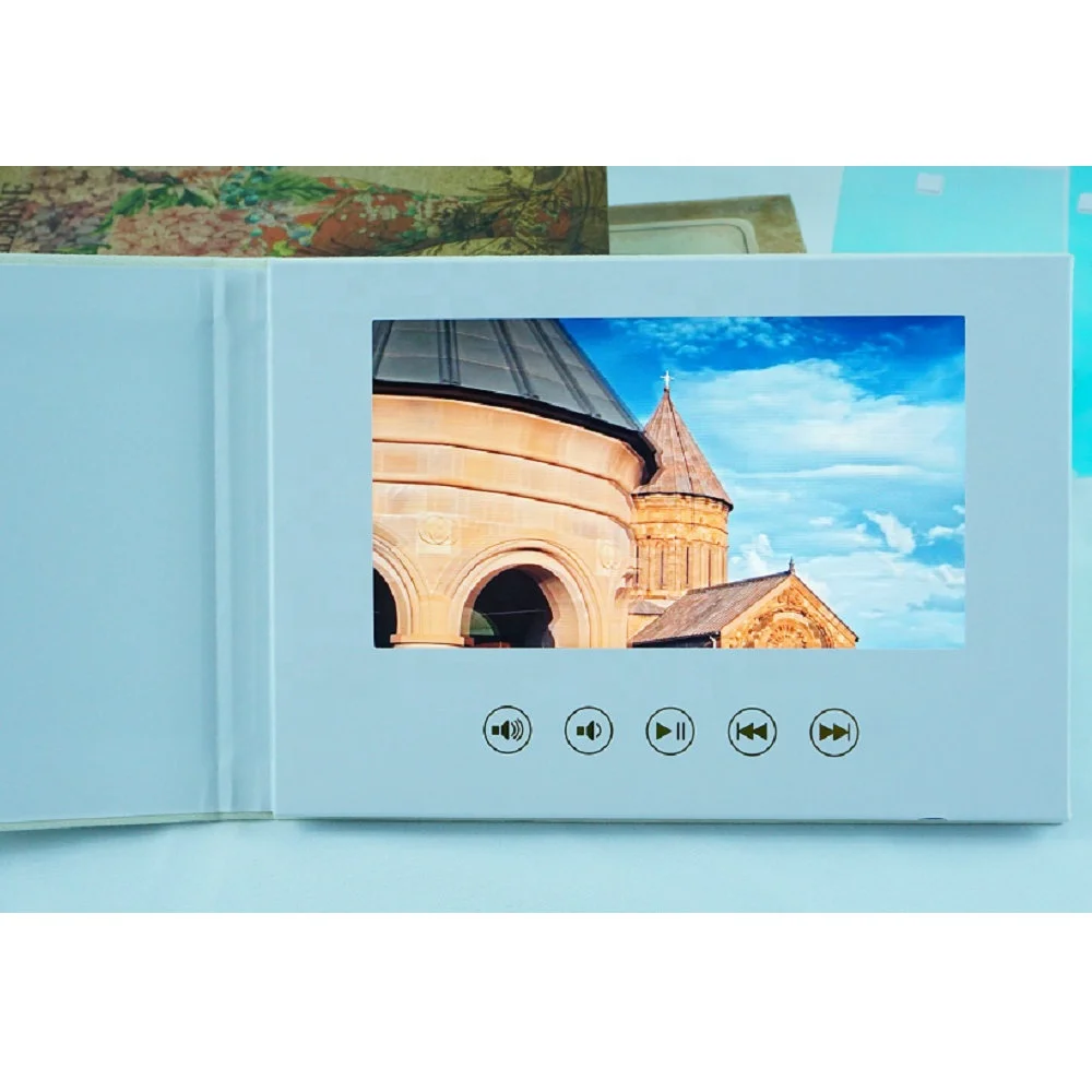 Memories and milestones in a unique keepsake to your loved ones Lcd Video Book Postcard mailer for wedding wife mother father