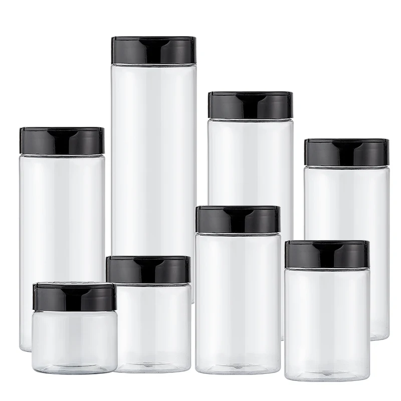 Factory PET Empty Plastic Seasoning Bottles Spice Shaker Powder Containers Pepper Salt spice jar