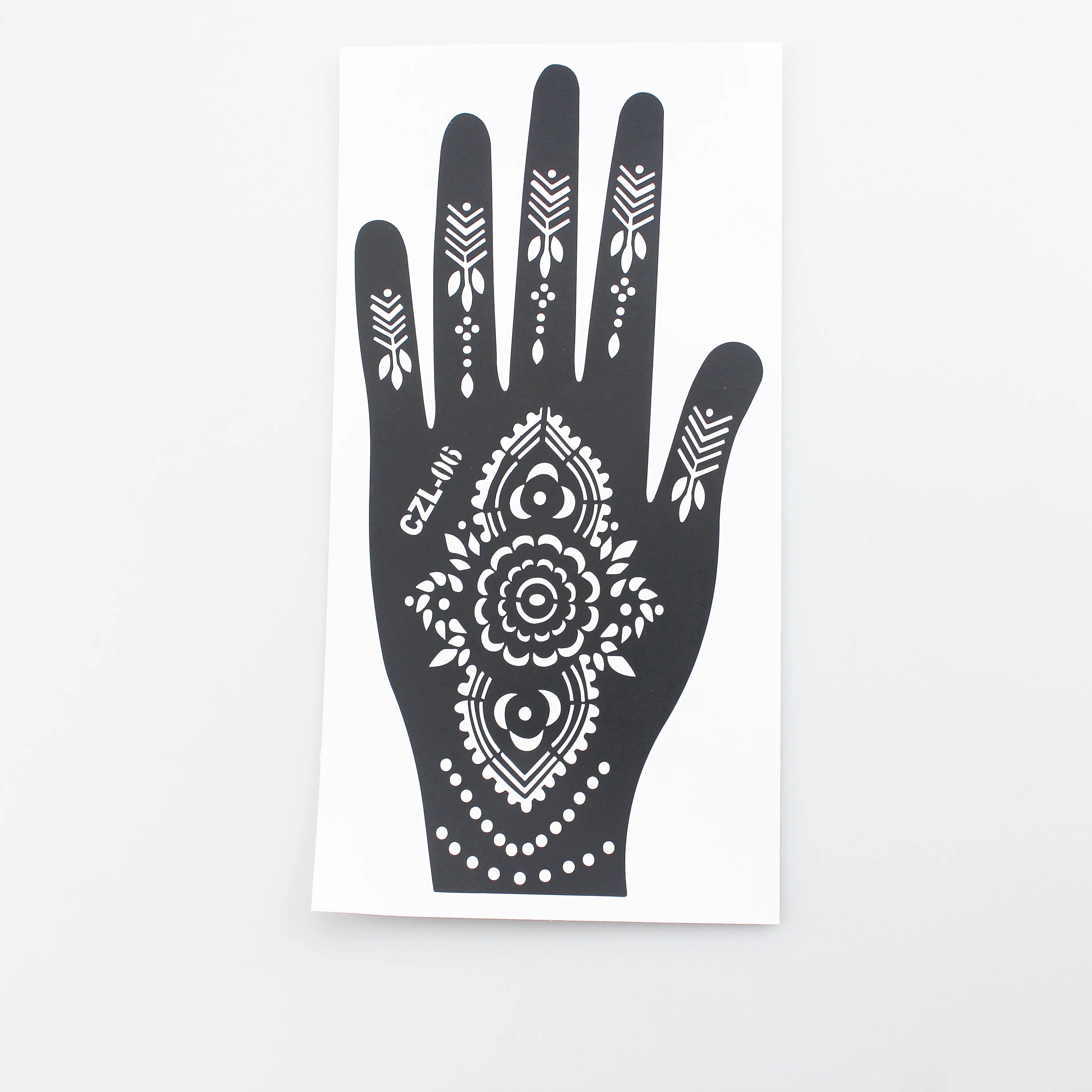 Wholesale Reusable Mylar Henna Finger Paint Stencil For Body Art
