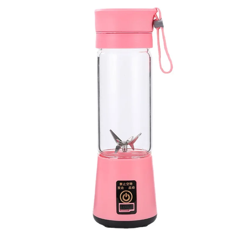 USB Rechargeable Home Blender And Mixer 6 blades Juice Plastic Electric Juicer Cup Portable Blenders