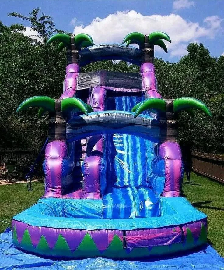 Commercial Adult Bounce House Combo Bouncer Pool Slip And Slide Inflatable Water slide