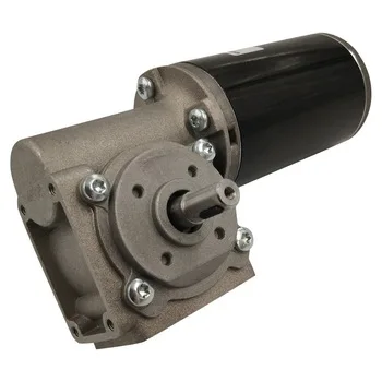 Metal Dual Shaft Low Speed D63 12v/24v 300 Rpm Dc Worm Gear Motor For Window Lift Vending Machine