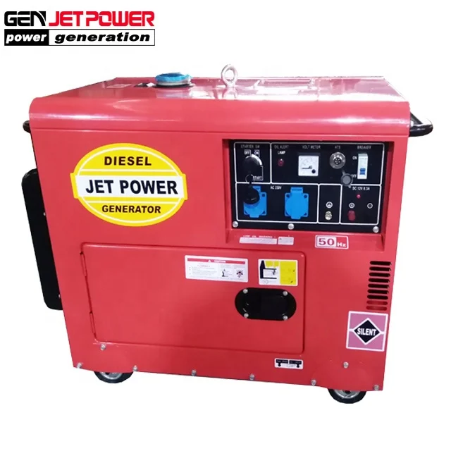 
6500 diesel generator 6.5kw 7kw air-cooled silent diesel generator price 