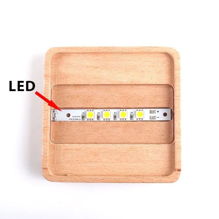 Natural Crafts wooden home decor usb salt lamp Europe salt lamp