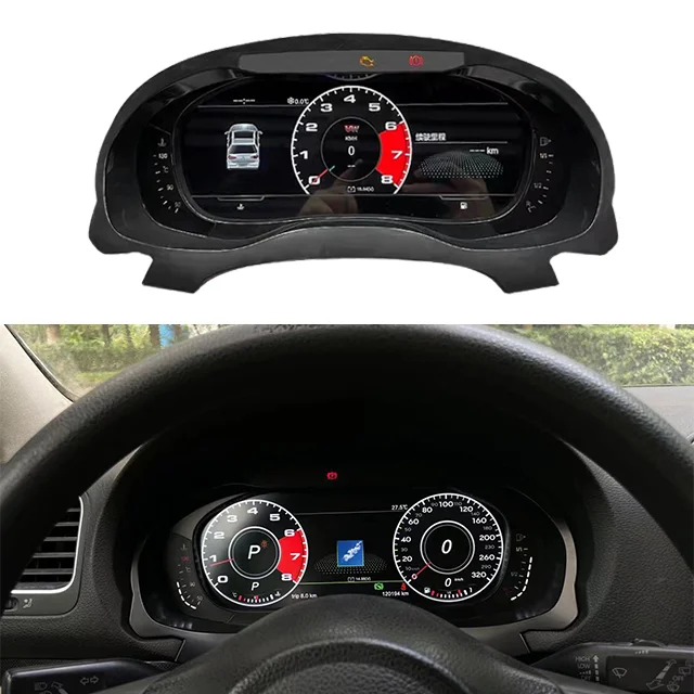 Цифровой приборной панели виртуальный кластер для кабины ЖК-спидометр VW Golf 7 6 GTI Passat B8 B7 B6 CC Scirocco