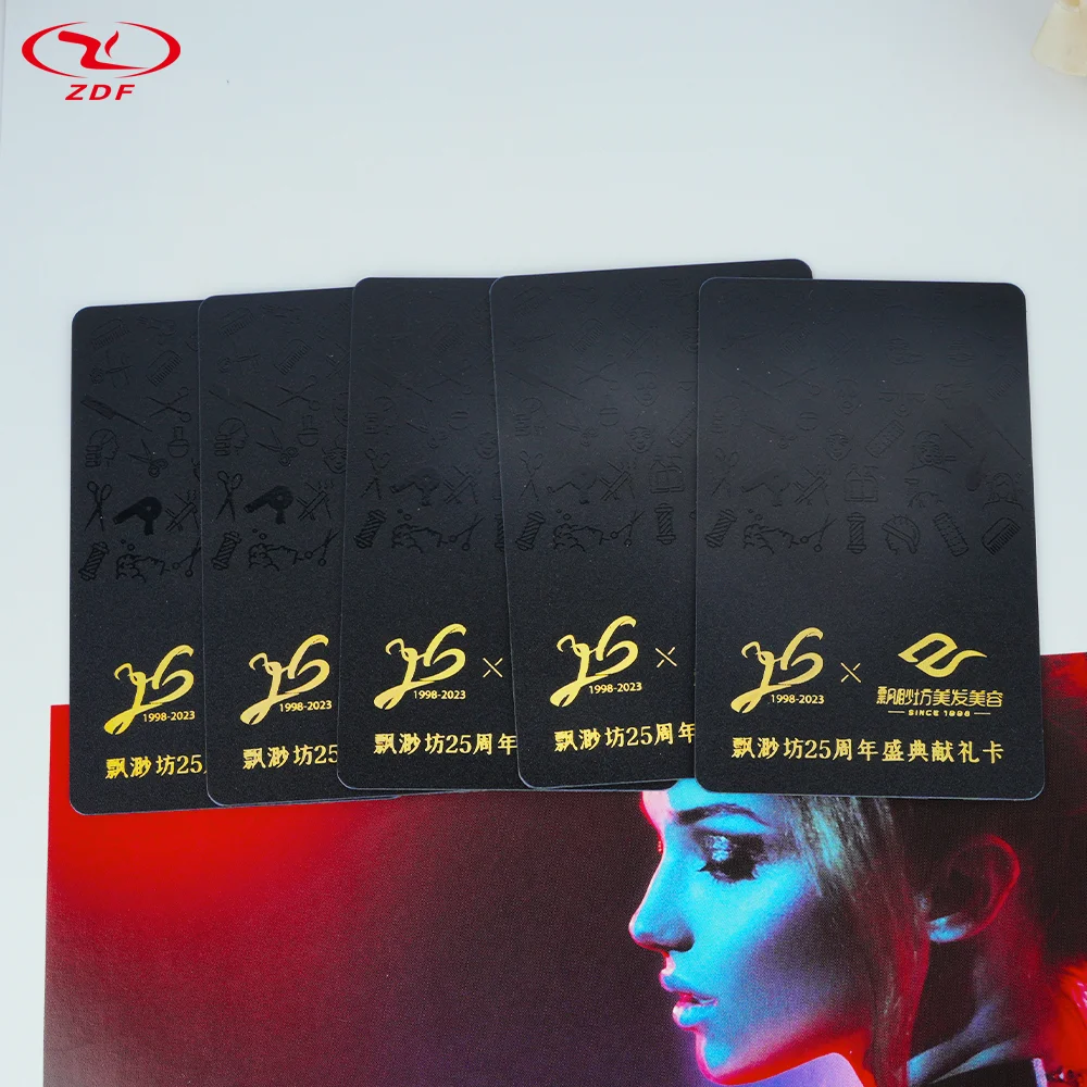 Customizable PVC Plastic RFID Membership Gift Card Offset Printing Hot Stamping for Consumers Made from Durable Paper Material