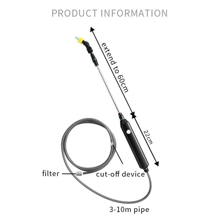 Puguang Wholesale Rechargeable Water Sprayer Garden With 10m Extended Electric Spray Rod