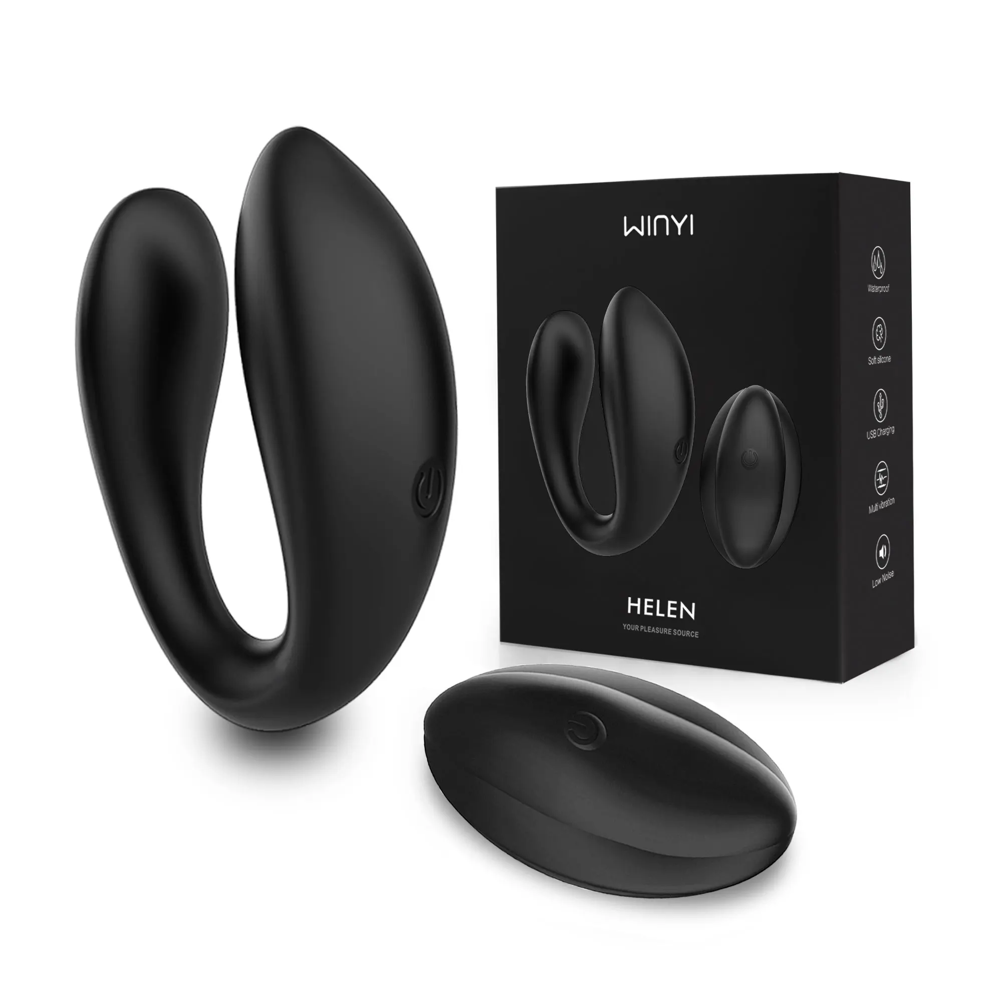 WINYI Wholesale Couples Vibrator Wireless Remote Dual Motor Clitoral Stimulator Vibrating Sex Toy Couple Vibrator For Women