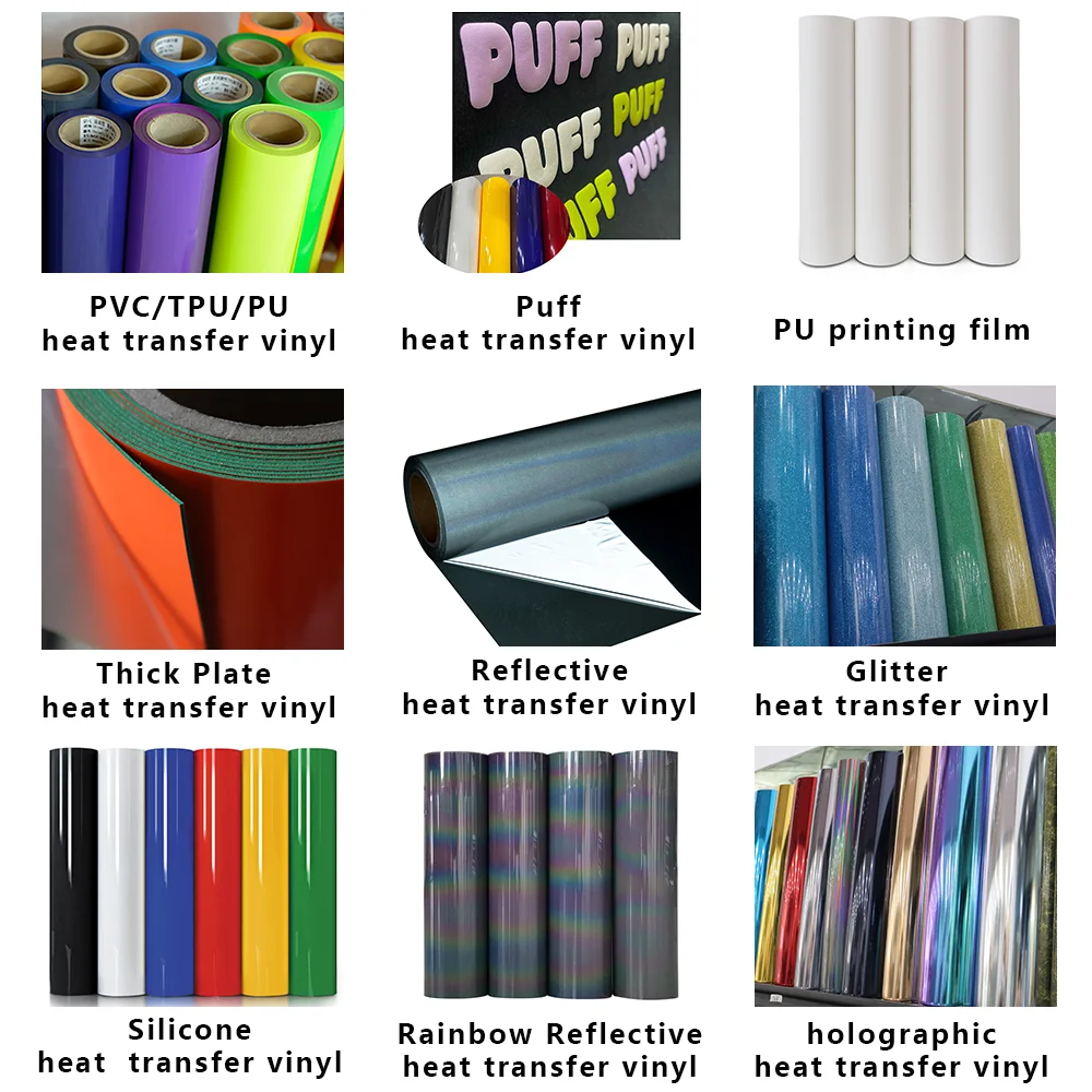 Holographic soft metal laser high temperature heat transfer vinyl roll ironing vinyl heat transfer film print transfer