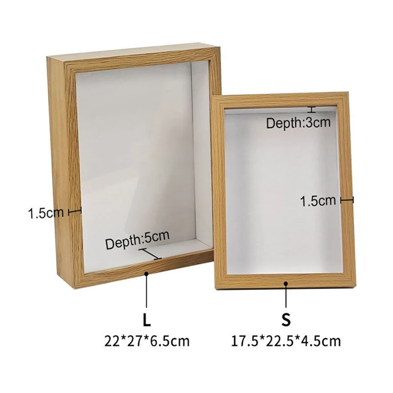 High Quality Customizable Solid Wood Photo Frame Hollow Design Simple Glass Material Home Decorative Photos Flower Welcome