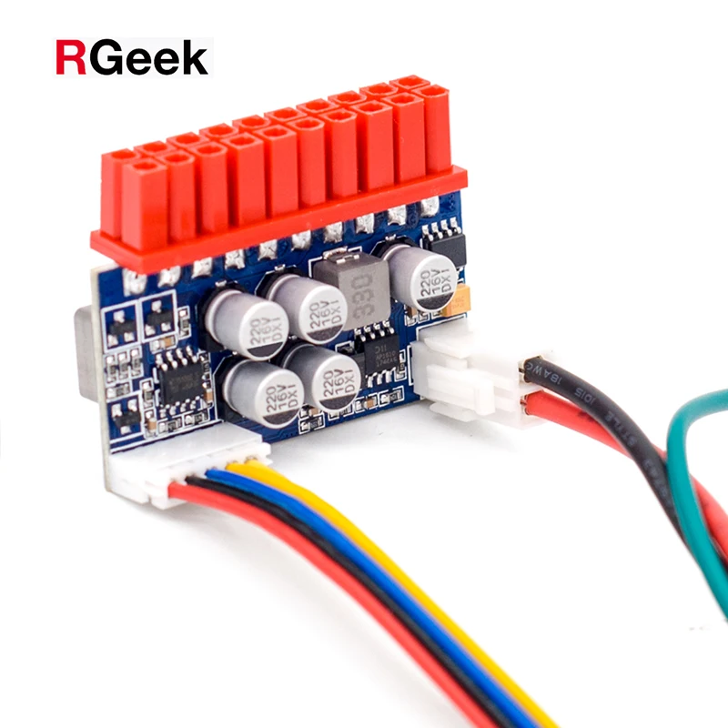 RGeek DC 12 В 20pin Mini ITX ATX PC модуль питания 90 Вт PSU Pico