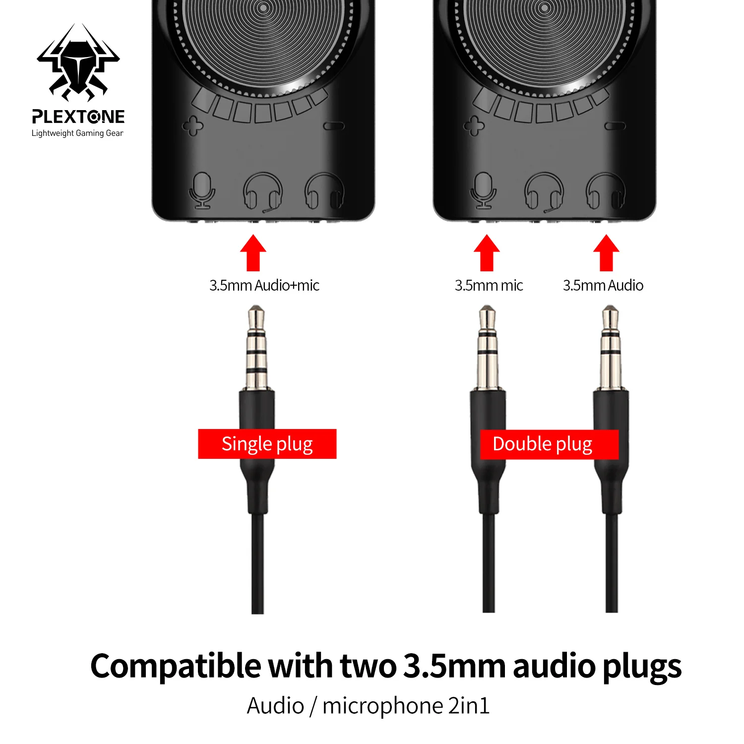  USB 7 1 Звуковая карта PLEXTONE звуковая виртуальный CH внешний адаптер стереоконвертер для