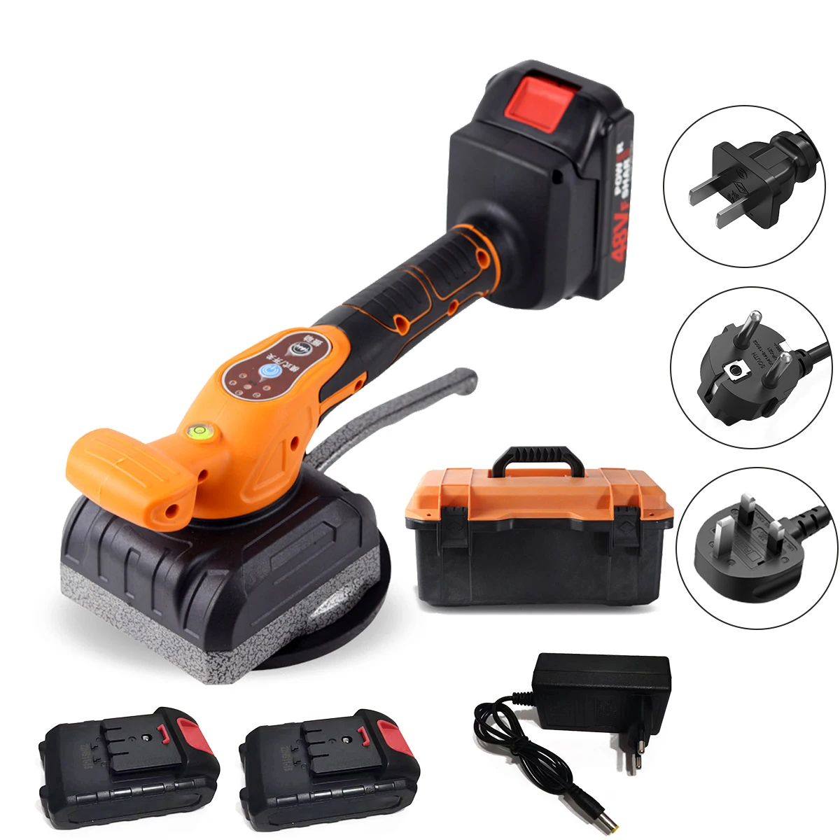 21V Battery Powered Handheld Electric Tile Leveling Machine Cordless Oscillating Tools with Suction Cup Laying Vibration Tile