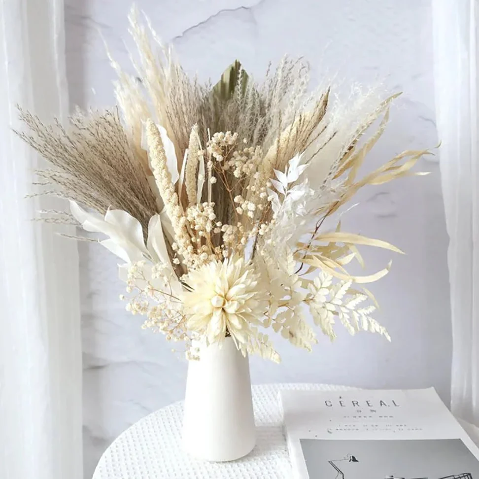 Every Love Natural Wedding Dried flower Pampas Grass bouquet for Nordic decor Arrangement home decoration