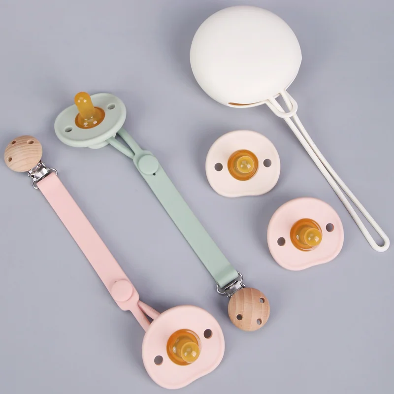 Stainless Steel Silicone Baby Pacifier Clip Name For Baby Holder Silicone Teething