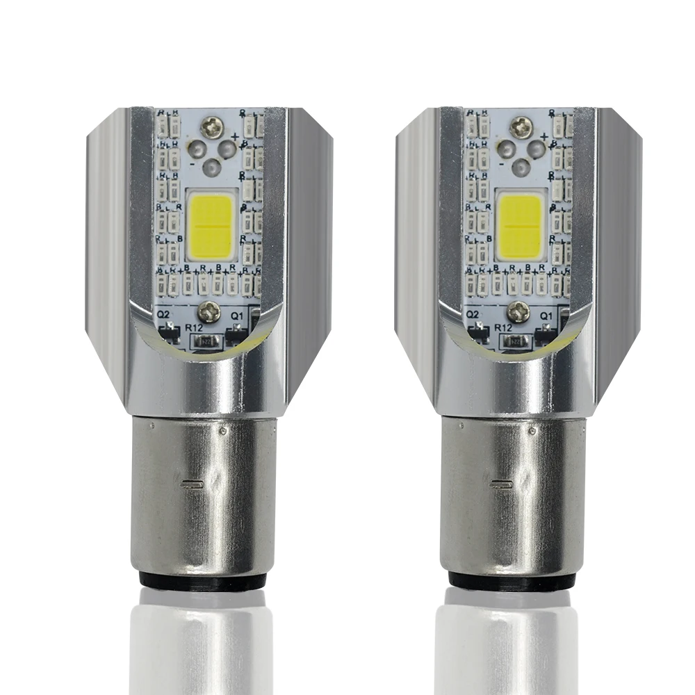 Car Accessories Fog Light Bulbs 80W H4 COB 28SMD 2LED CSP Chip For Auto Fog Lamp LED Bulb 12V-24V Lighting Bulbs