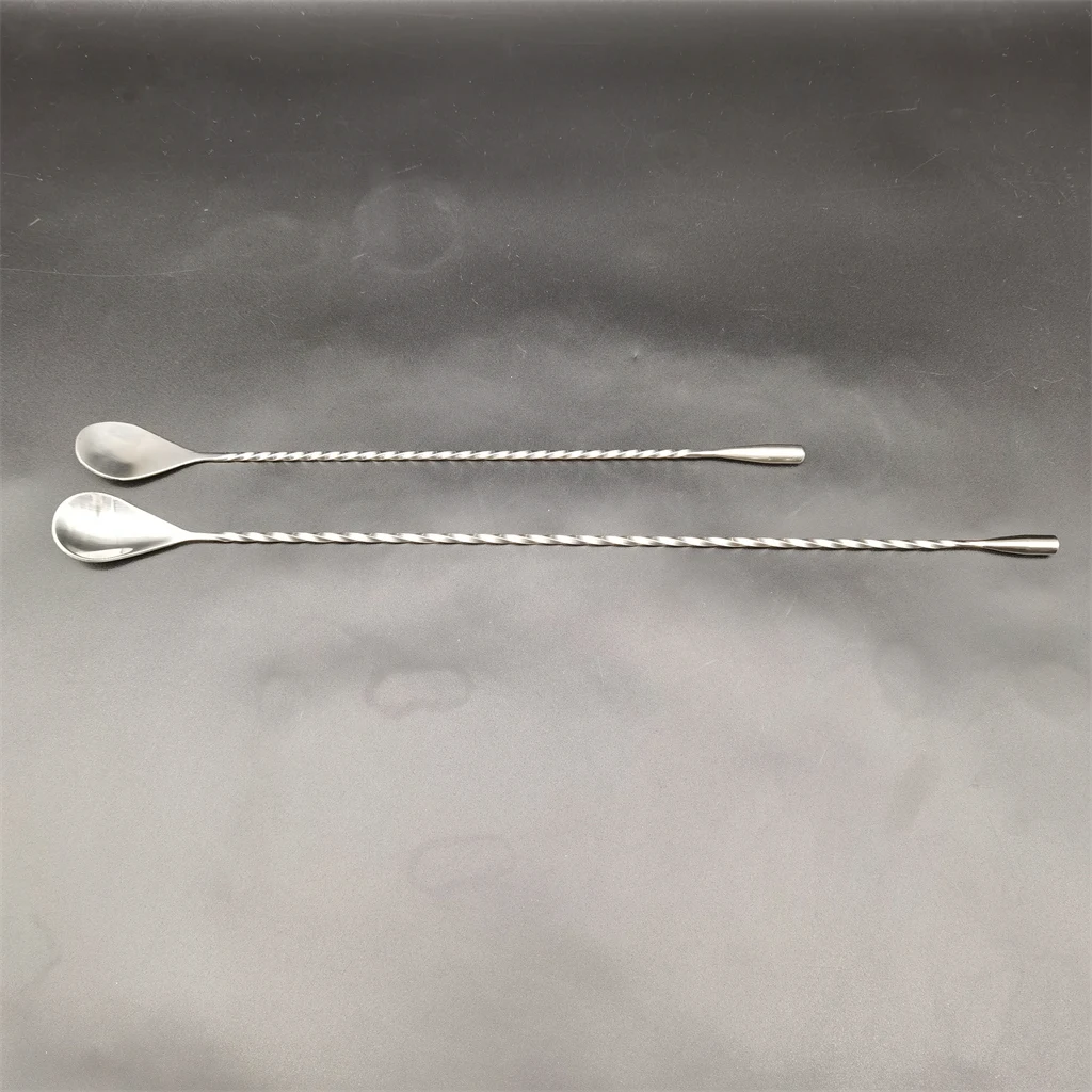 Hot custom teardrop long handle cocktail metal stir swizzle sticks stainless steel bar stirring drink coffee tea stirrer spoon
