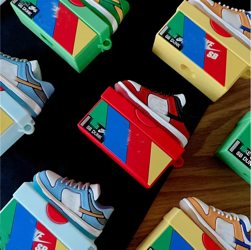 2022 силиконовый брендовый футляр для обуви AJ Стильный чехол для Airpod чехол для Airpods pro 3D кейс для наушников Airpods 1 2 3 pro