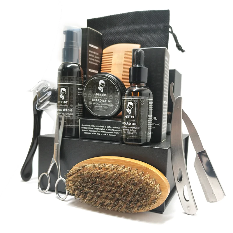 Набор для ухода за бородой для мужчин, фирменная торговая марка, бальзам для масла для бороды, высокое качество, масло для роста бороды, цена