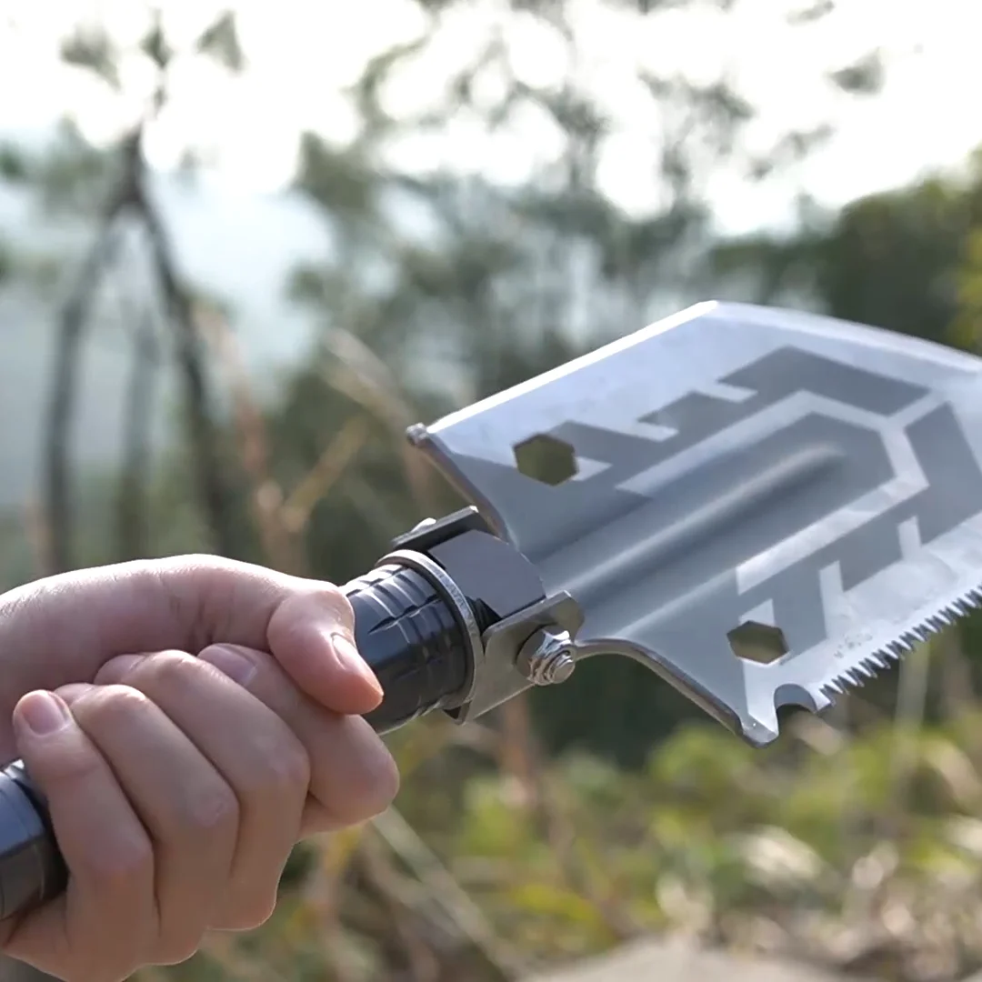 
ODETOOLS Garden Tools Folding Shovel Multifunctional Hardware Hand Tools Fold Steel Shovel 