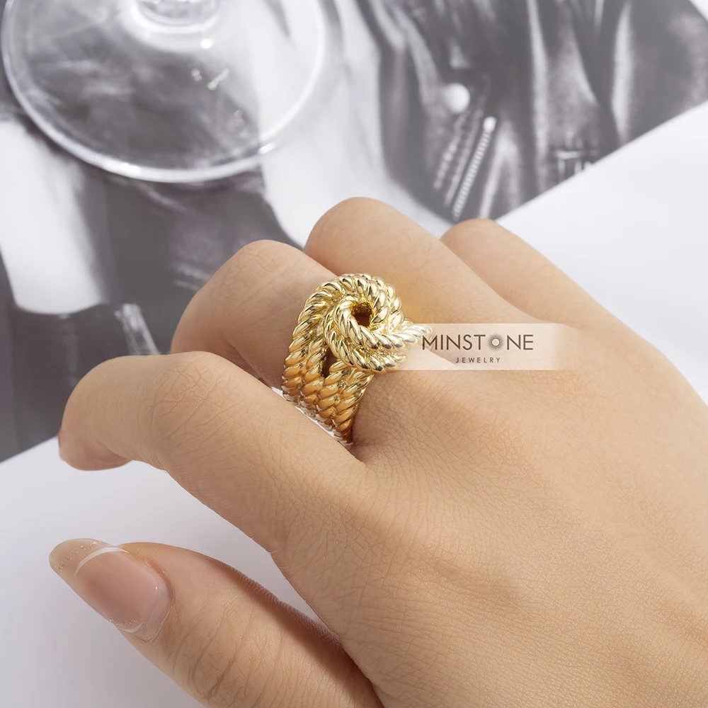 Wholesale Gifts Sets 18k Gold Korean Engagement Jewelry Rings Fashion Rings Jewelry For Women