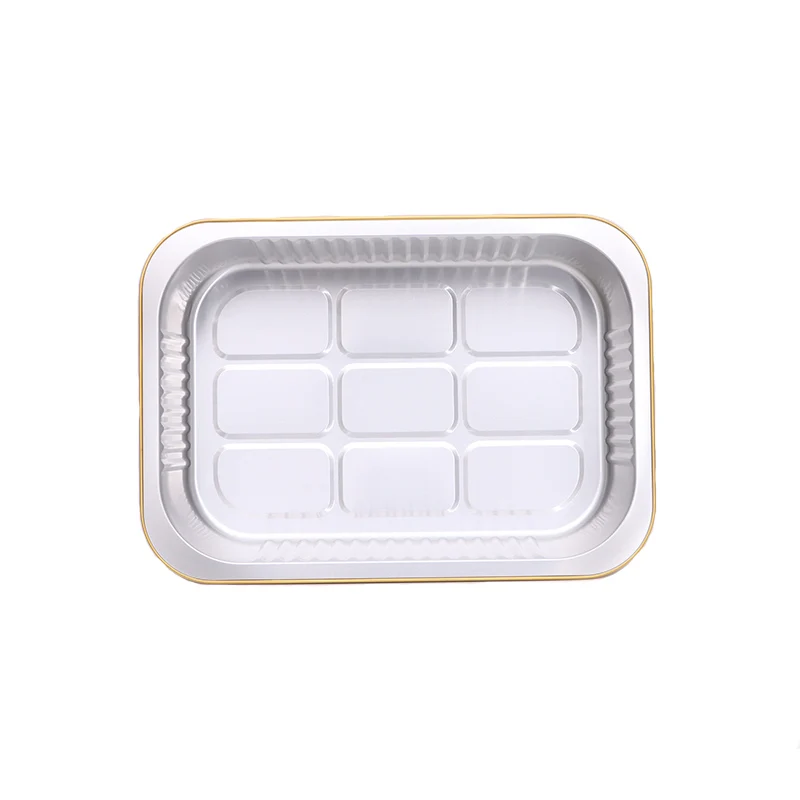 YOUXUAN Custom Colored Rectangular Loaf Pan Aluminum Foil Containers With Plastic Lid
