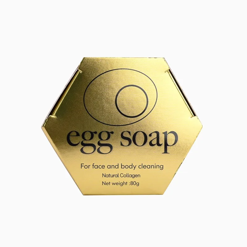 Private label handmade egg soap collagen bath solid soap for face and body cleansing yoni cleansing soap bar