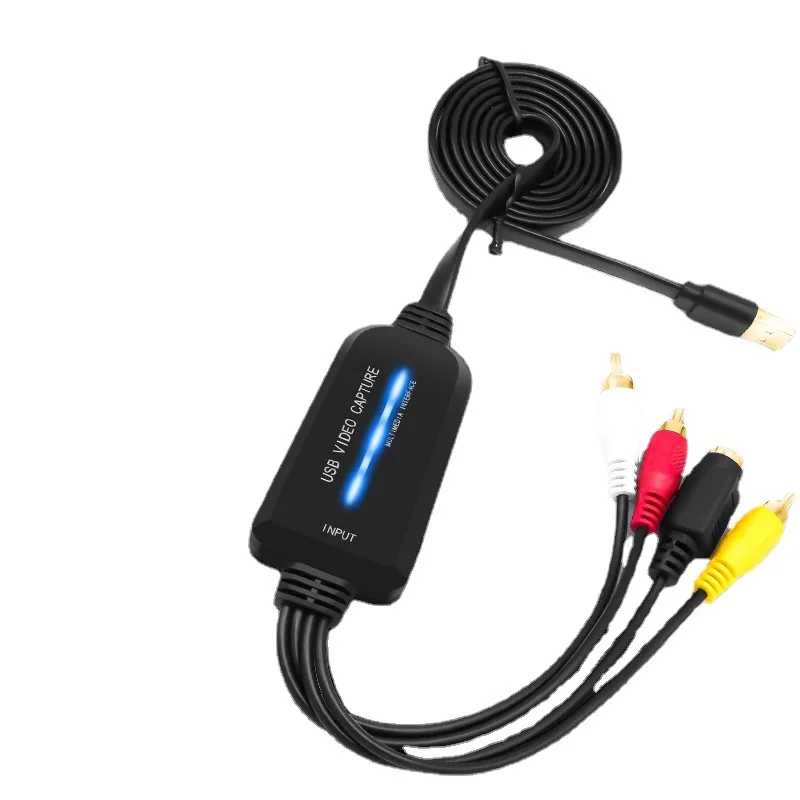 USB-Карта видеозахвата с бесплатным накопителем, HD-ноутбук, AV ТВ-приставка, Карта видеозахвата для видеоконференций