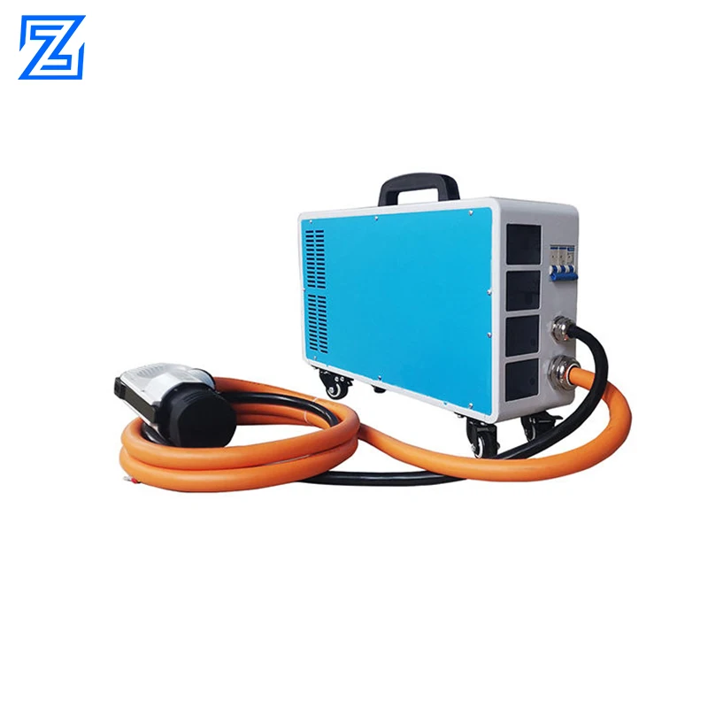 Fast EV Charging Station 30KW Portable DC Charger for Electric Car CCS2 European Standard on the Road
