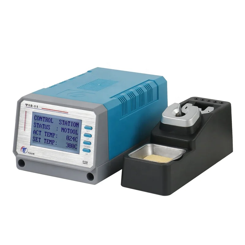Toor T12-11 Intelligent Lead Free Digital Display Soldering Station Fast Heating Auto Sleep Mode For Phone Pcb BGA Repair Tools