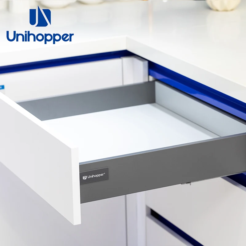 Unihopper manufacturer wholesale kitchen push open undermount drawer slide
